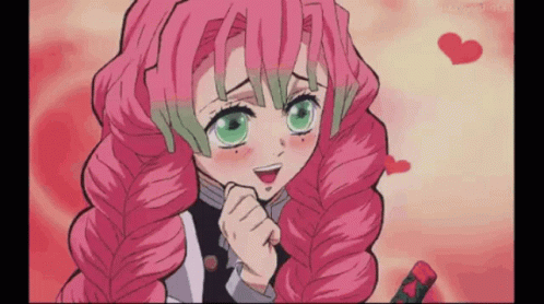 Mitsuri Kanroji Heart Filled GIF