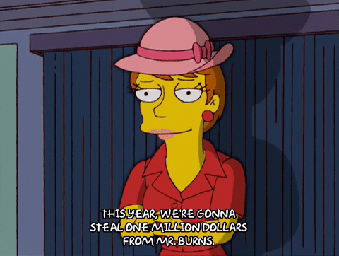 1 Million Dollars Mr Burns The Simpsons GIF