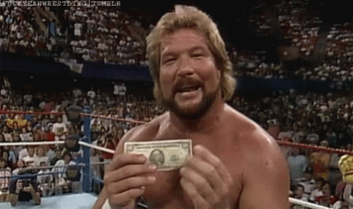 1 Million Dollars Ted Dibiase Wrestler GIF