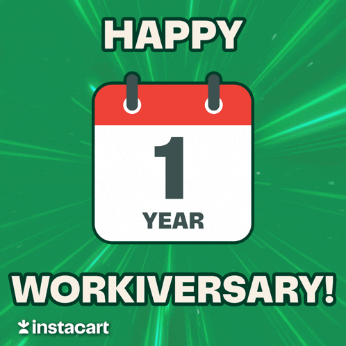 1 Year Happy Work Anniversary Meme GIF