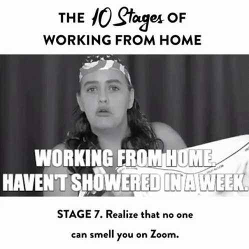 10 Stages of Working From Home Stage 7