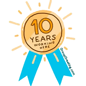 10 Years Working Badge