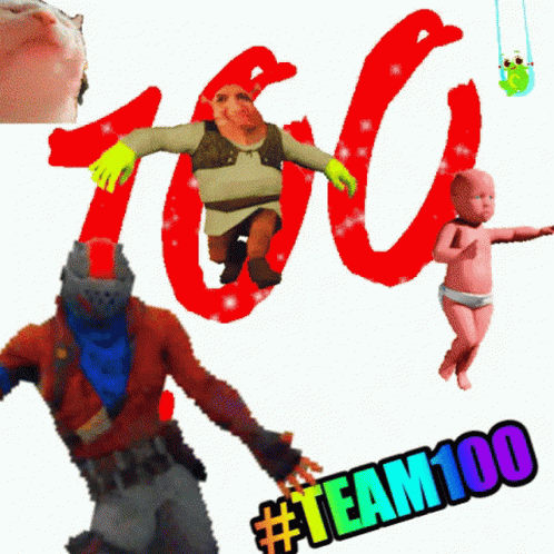 The Team 100 With Shrek GIF