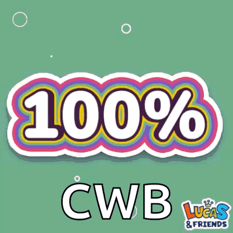 100% CWB Lucas and Friends Sticker