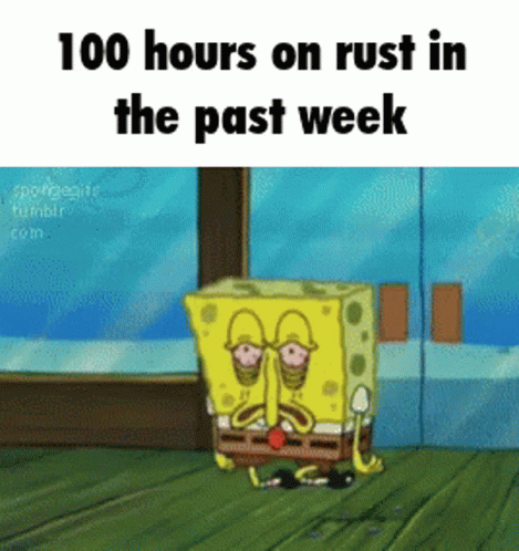 100 Hours On Rust In The Past Week GIF