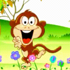 123Greetings Monkey Happy Songkran GIF