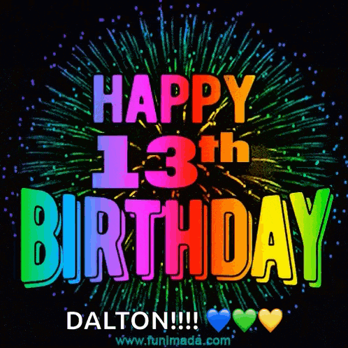 13th Birthday Happy 13th Birthday Gif GIF