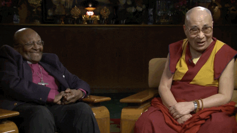 14th Dalai Lama Chuckle GIF