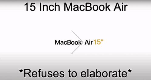 15 Inch MacBook Air