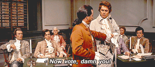 1776 Now Vote Damn You John Adams GIF