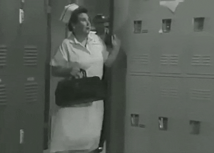 1950s Vintage Nurse GIF.