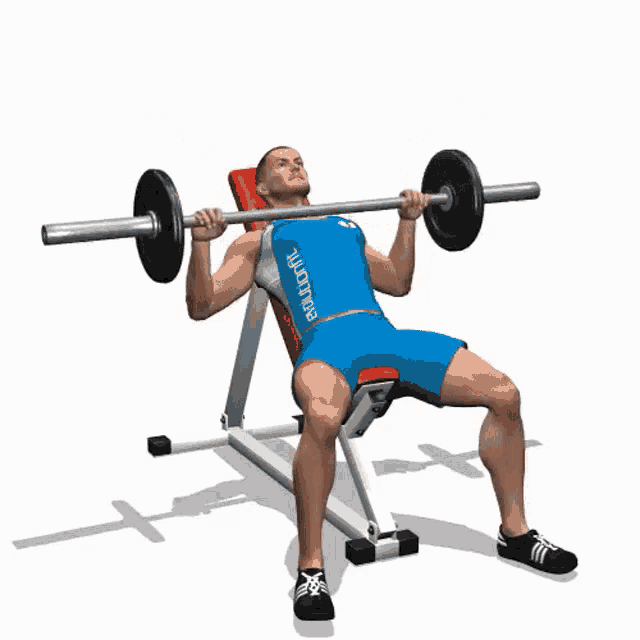 1incline Barbell Press Gif GIF