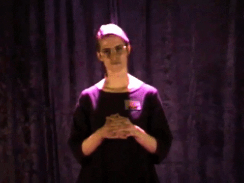 Woman Performing Say Good Evening GIF