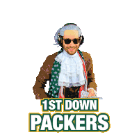 1st Down Packers Benjammins Sticker GIF