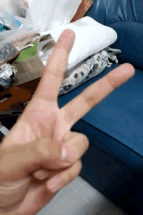 2 Finger Sign Close Open GIF