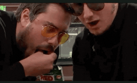 2 Men Eat Seaweed Chips GIF