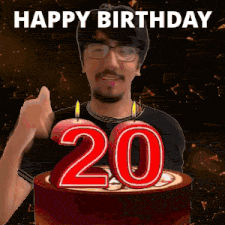20 Birthday 20 Hbd Gif GIF