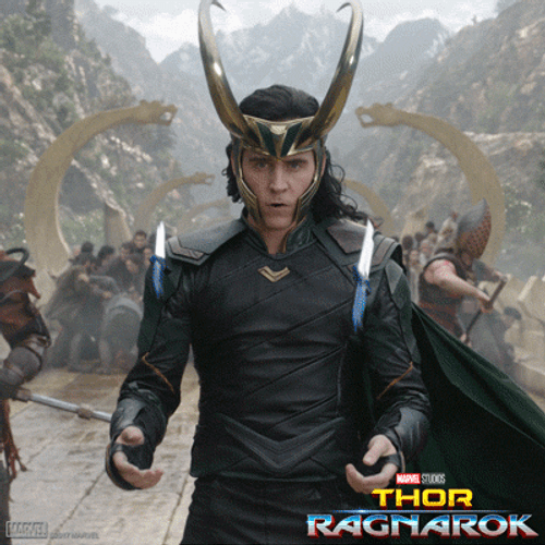 2017 Thor: Ragnarok Loki GIF