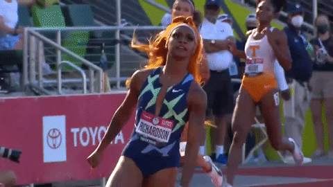 2021 Tokyo Olympics Sha'carri Richardson Noah Lyles GIF