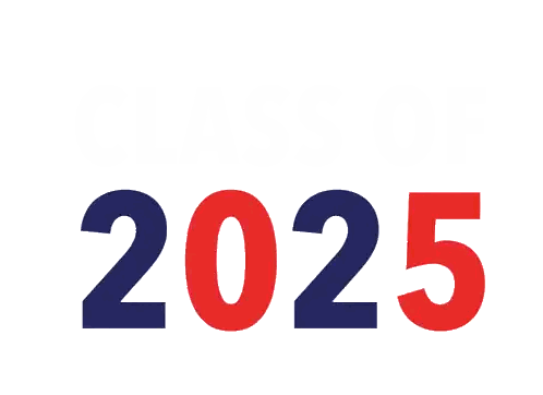2025 Numbers in Red and Blue