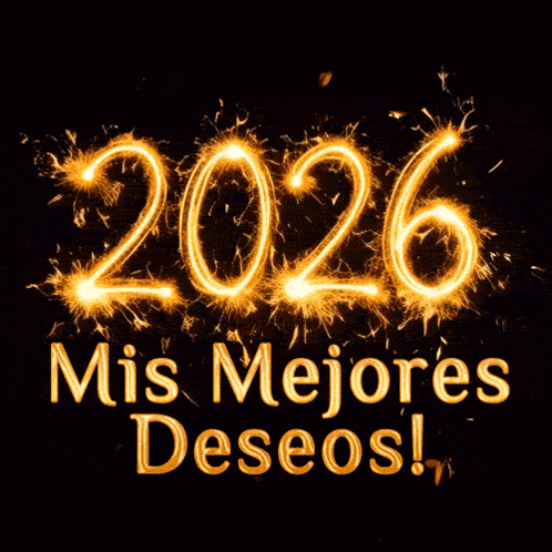 2026 Mis Mejores Deseos Sign GIF