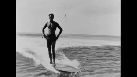 20s Hang Ten Duke Kahanamoku GIF