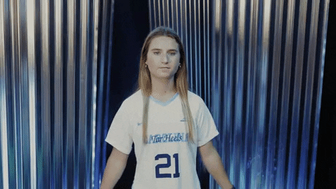 Ally Sentnor Jersey Number 21 Unc Soccer Team GIF