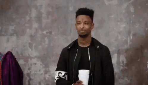 21 Savage Nodding GIF
