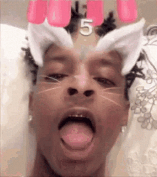 21 Savage Cat Meme GIF
