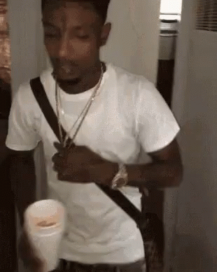 21 Savage Showing Off Bling Bling GIF