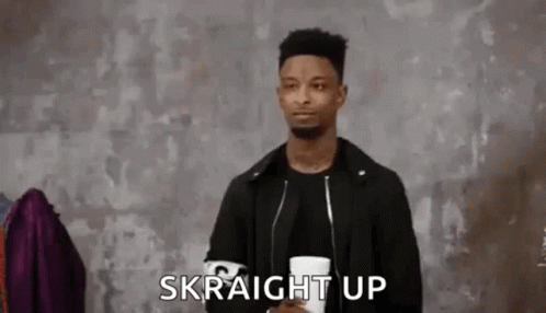 21 Savage Skraight Up GIF