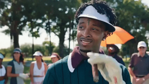 21 Savage Smoking Cigars GIF