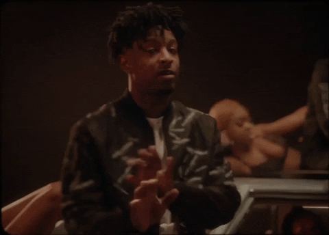 21 Savage With Girls On Car GIF