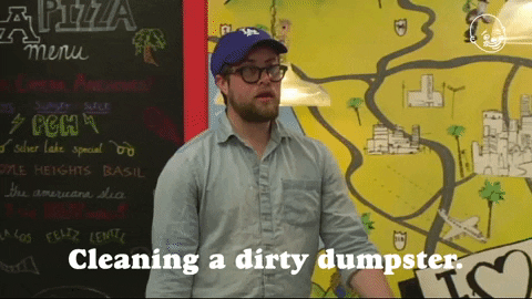 21st Birthday Cleaning Dirty Dumpster Clay Tatum GIF
