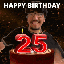 25 Birthday 25 Hbd Gif GIF