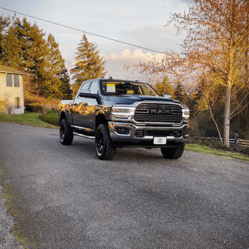 2500 Ram Dodge Black Truck GIF