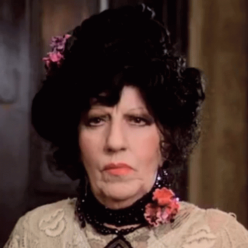Grumpy Face Old Lady Frances Faye GIF