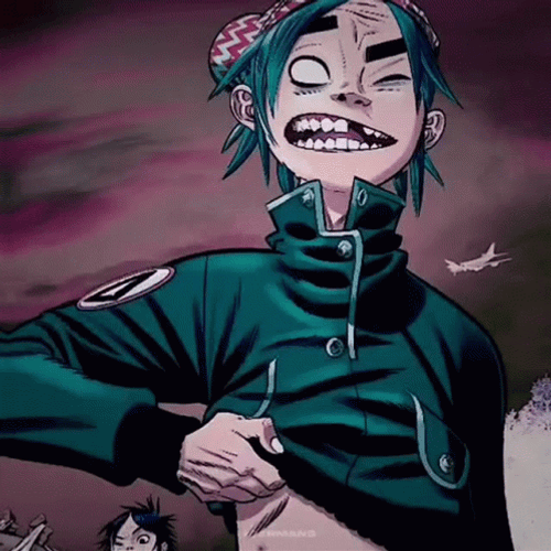 2D Gorillaz Slideshow Animation GIF