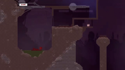 2d Platformer Super Meat Boy GIF
