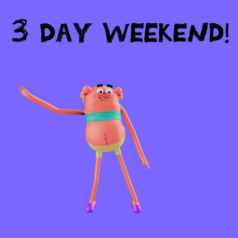 3 Day Weekend 480 X 480 Gif GIF