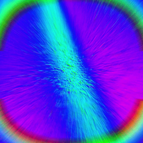 3 Rainbow Flashing Lights GIF