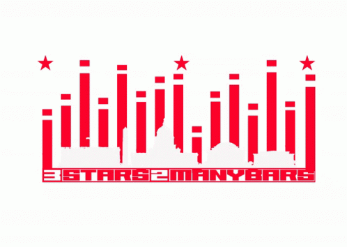 3 Stars 2 Many Bars Logo