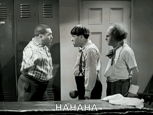 3 Stooges Vintage Comedy Show GIF