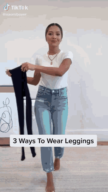 3 Ways To Wear Leggings Tiktok Guide GIF