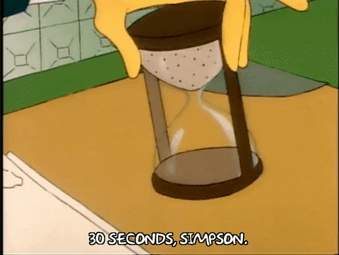 30 Seconds Time Left In Hourglass GIF