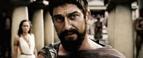 300 Leonidas Shout Scene Sparta GIF