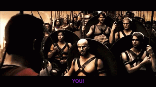 300 Leonidas Leading His Troops For War GIF
