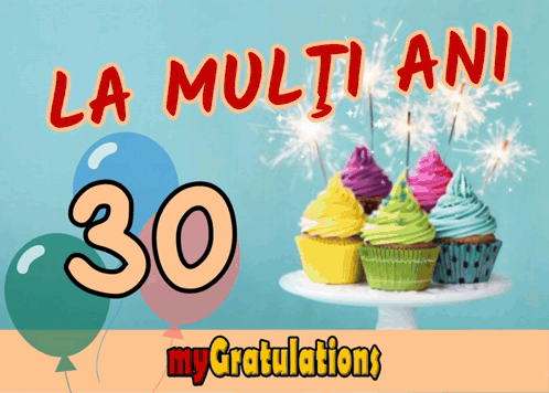 30Th Birthday Greeting Card GIF
