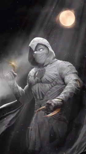 Moon Knight Smoking Mobile Artwork GIF