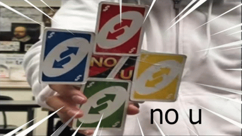 Sparkling Uno Reverse Card Set GIF